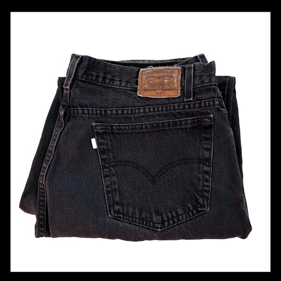 Vintage Men’s Levi’s 545. 42x34 Loose Fit. Distressed Jeans - Picture 5 of 9